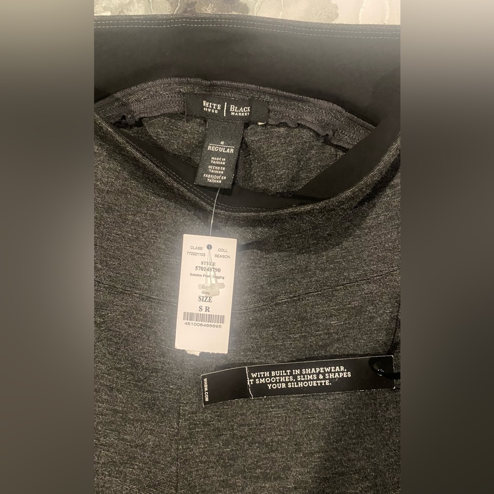 NWT WHBM Solution Ponte Leggings High Waist Grey - Picture 7 of 10